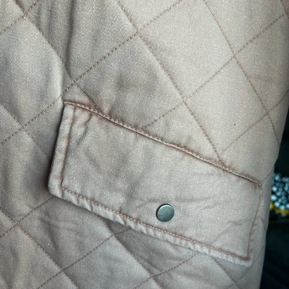 Joie Cotton Barn Jacket Medium Pink - Picture 6 of 9